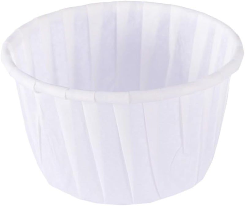 White Oil Baking Cups 50pcs Muffin Paper Holders for Desserts Party Weddings Birthdays - Image 1